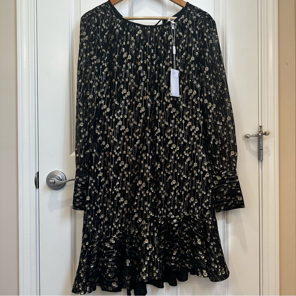 NWT Derek Lam 10 Crosby Black dress. Size: US 6